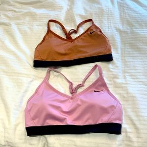 Set of two Nike Sports Bras Dri-Fit Size L